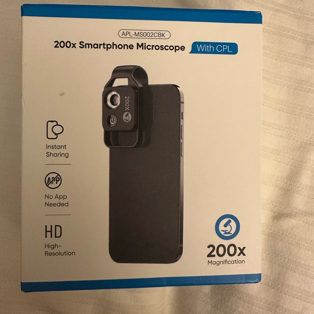 200x Smartphone Microscope with CPL